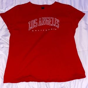 Red Los Angeles shirt